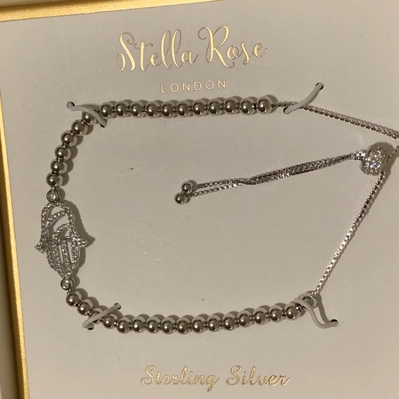 Stella Rose London Jewelry - Sterling Silver bracelet with Hamsa